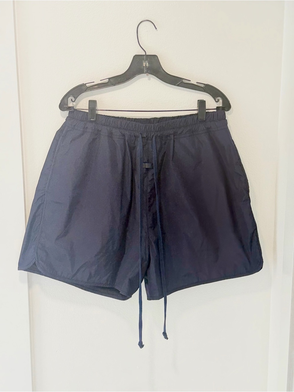 Fear of God Sixth Collection Navy Military Nylon Track Shorts NWT Size Large